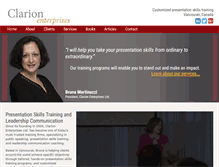 Tablet Screenshot of clarionenterprises.com